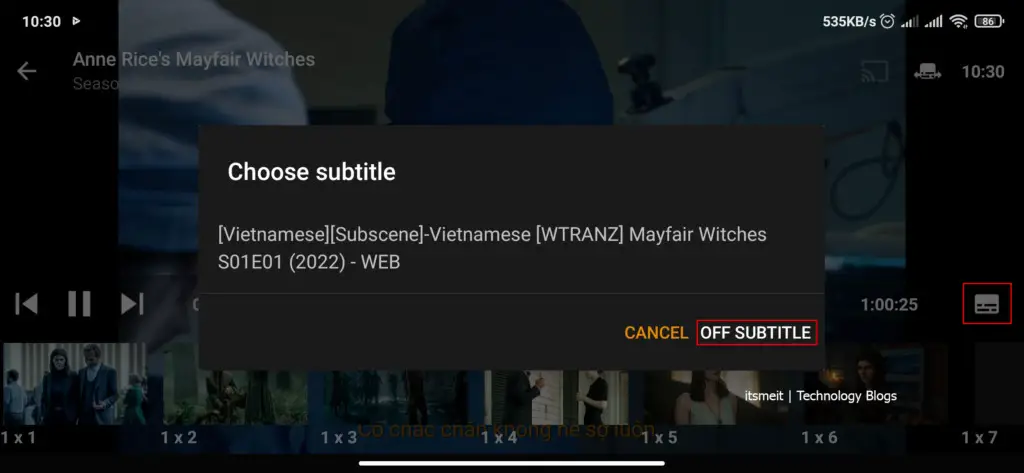 Display subtitles your language when watching Netflix Premium MOD APK