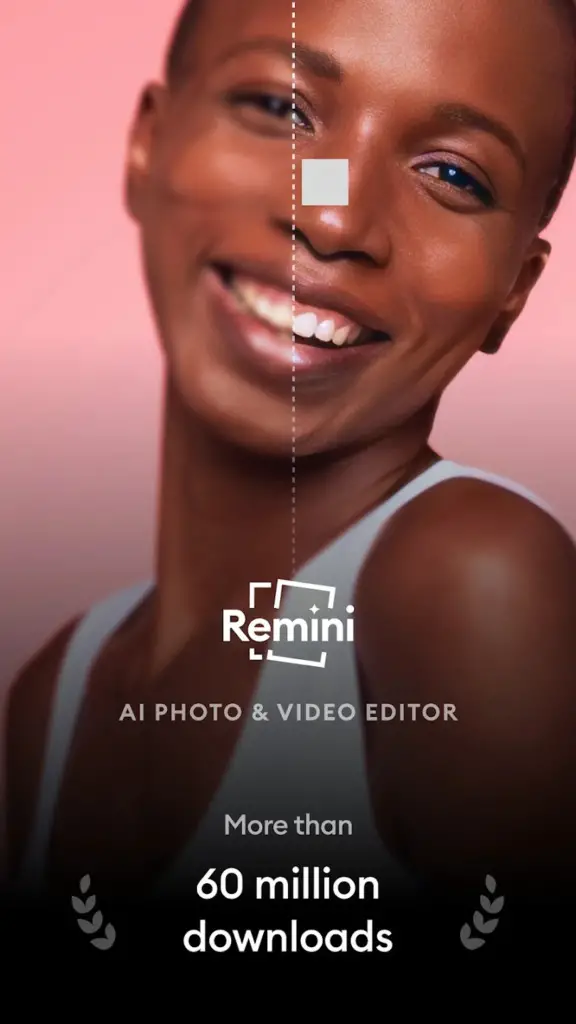 Main features of the Remini AI photo enhancer APK